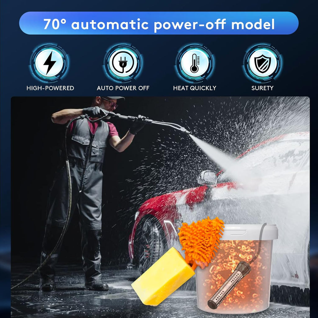 Electric Immersion Heater 2000W with Thermostat