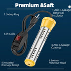 Electric Immersion Heater 2000W with Thermostat