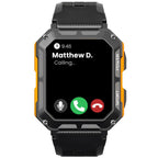 Circular Waterproof Smartwatch Fitness Tracker