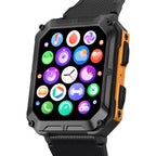 Circular Waterproof Smartwatch Fitness Tracker
