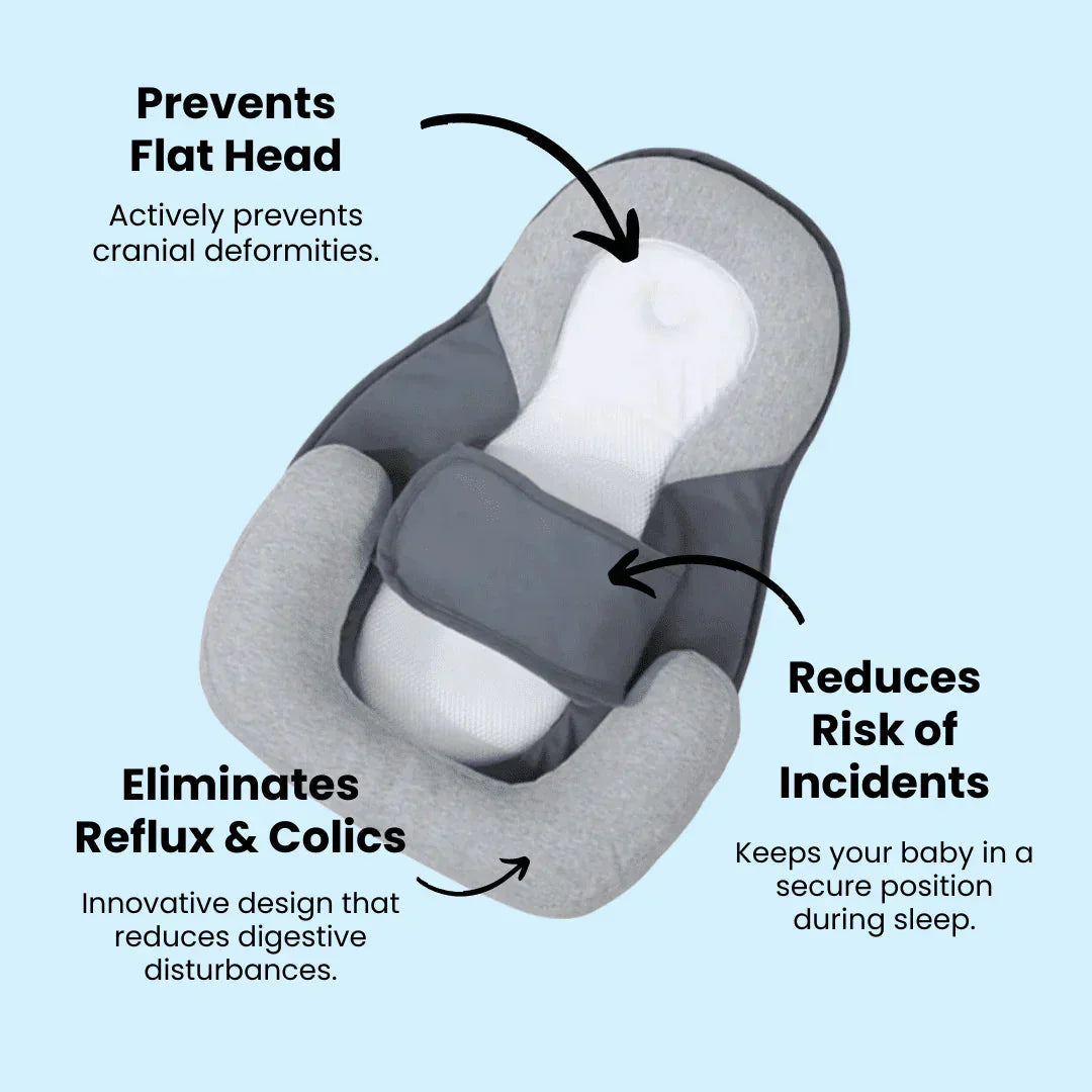 Infant Baby Nest Head Support Pillow Anti Spit Up Cushion