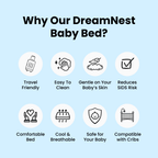 Infant Baby Nest Head Support Pillow Anti Spit Up Cushion