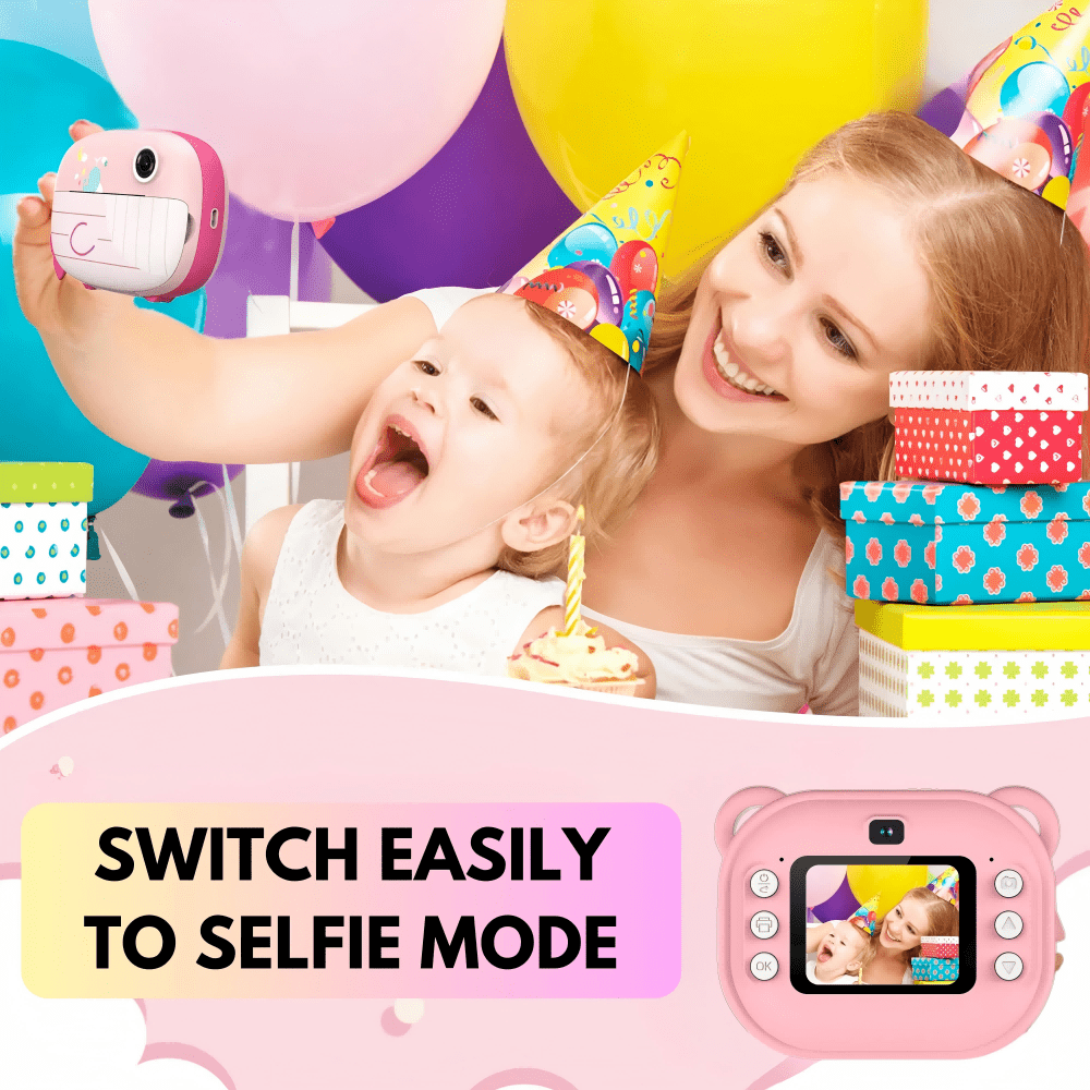 Portable Inkless Thermal Instant Photo Printer Camera