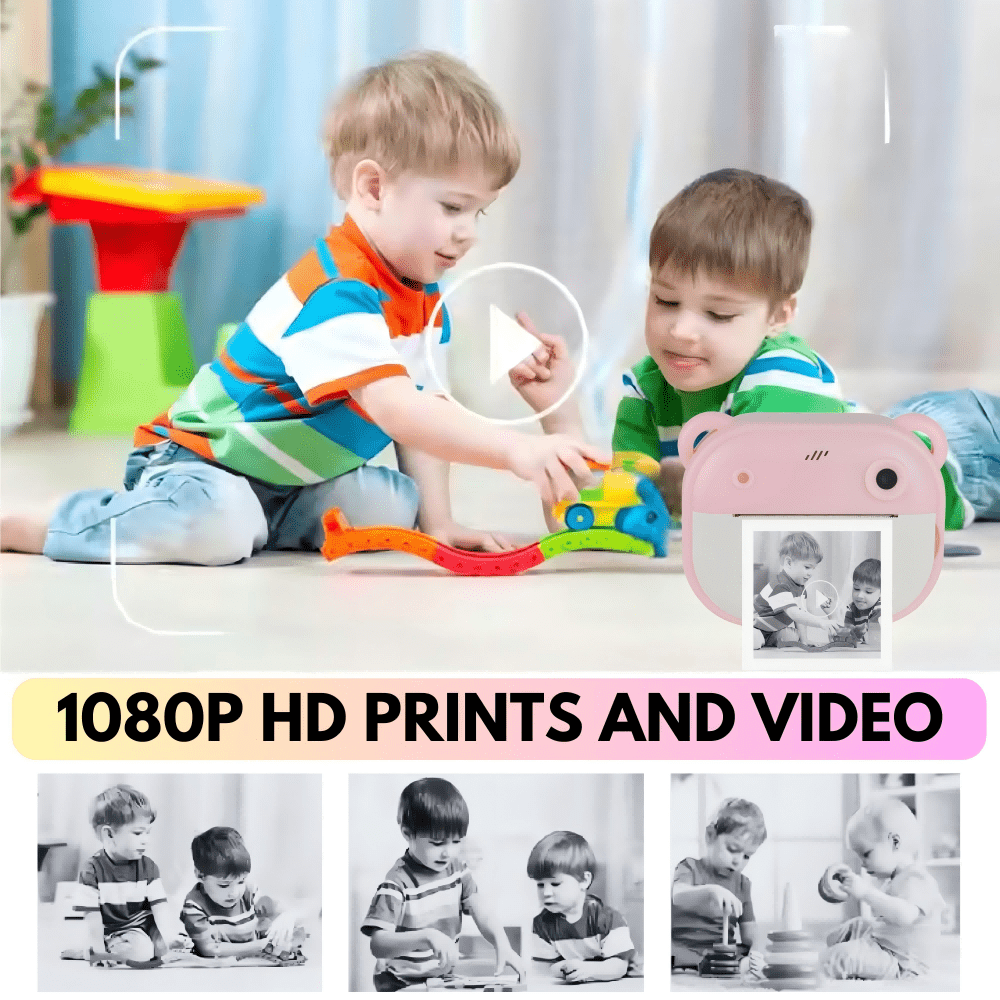 Portable Inkless Thermal Instant Photo Printer Camera