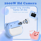 Portable Inkless Thermal Instant Photo Printer Camera