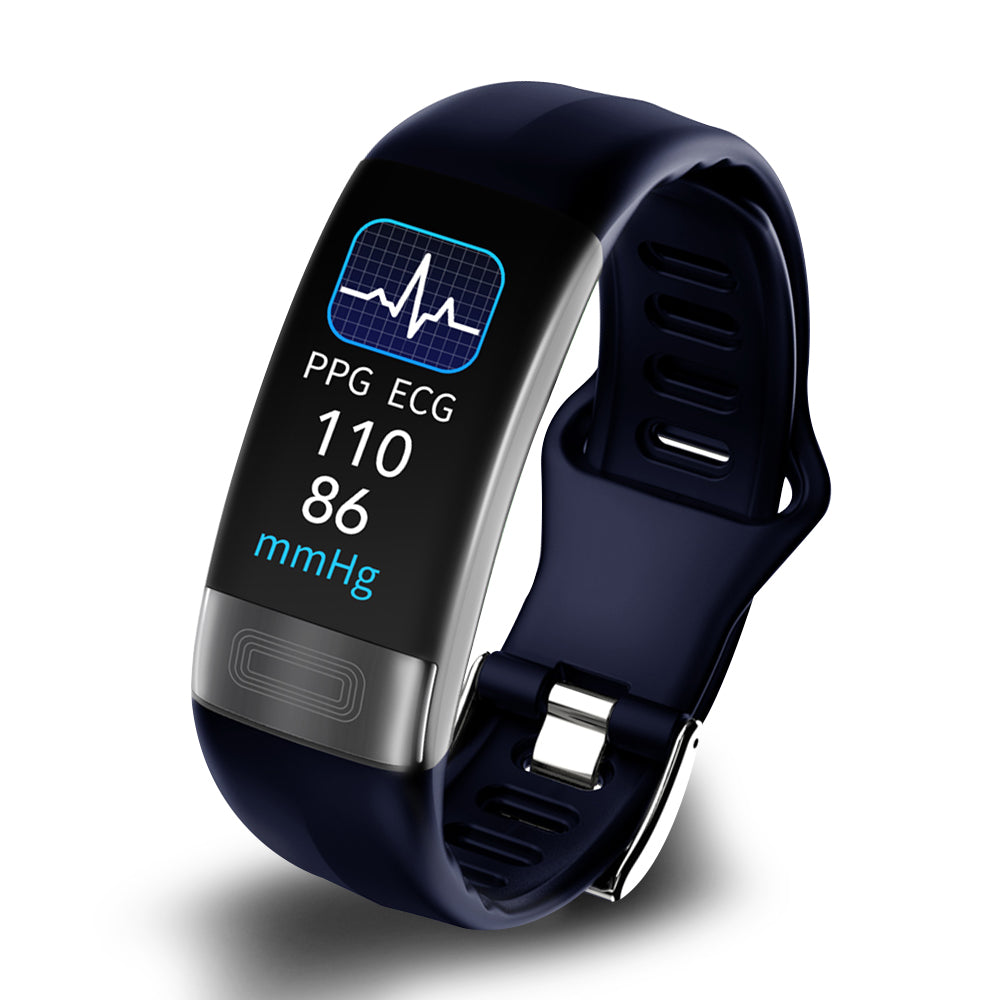 Blood Pressure Monitor EKG Heart Rate Tracker Bracelet Wristband