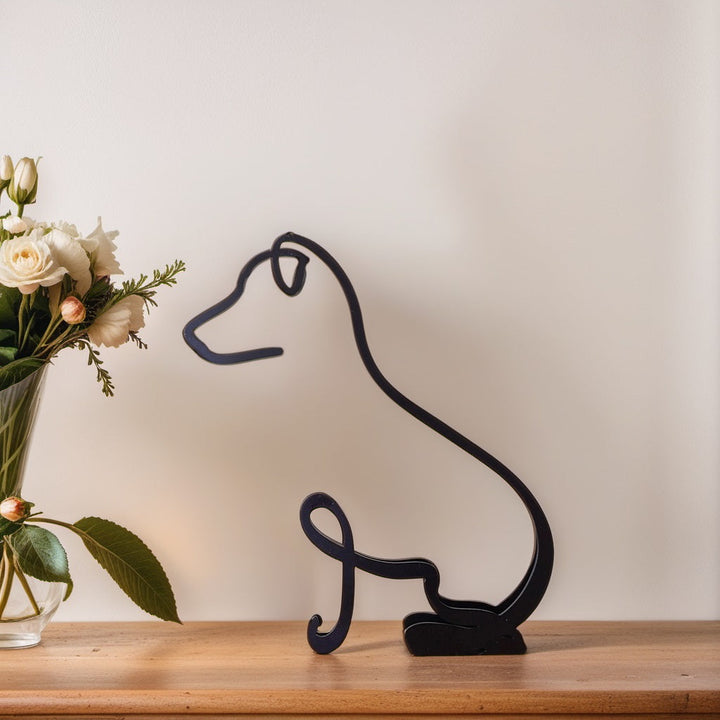 Abstract Dog Sculpture Figurine
