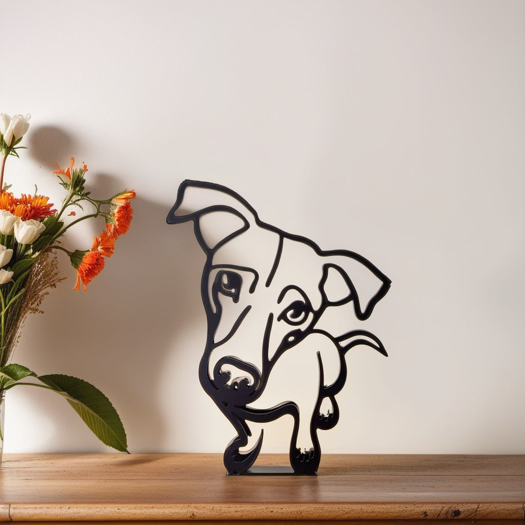 Abstract Dog Sculpture Figurine