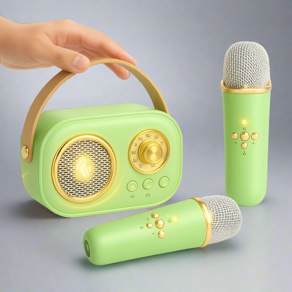 Karaoke Machine Bluetooth Speaker Portable Audio System Set