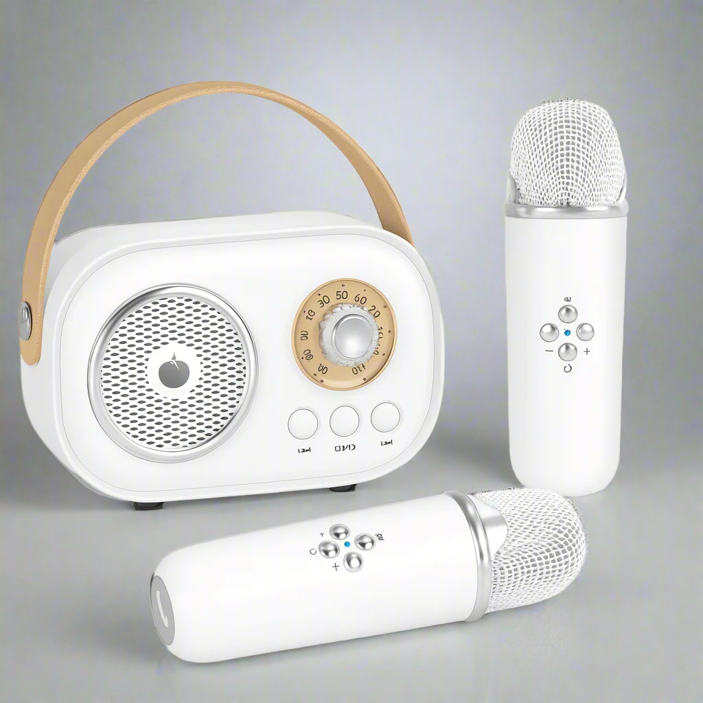Karaoke Machine Bluetooth Speaker Portable Audio System Set