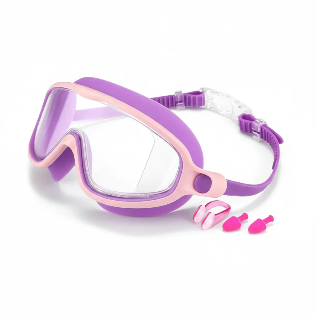 Kids Swimming Goggles Anti-Fog UV Protection Adjustable Strap