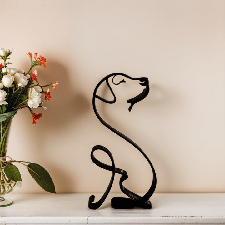 Abstract Dog Sculpture Figurine