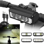 LED Bicycle Front Light Rechargeable Waterproof