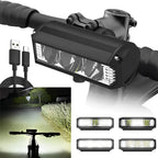 LED Bicycle Front Light Rechargeable Waterproof