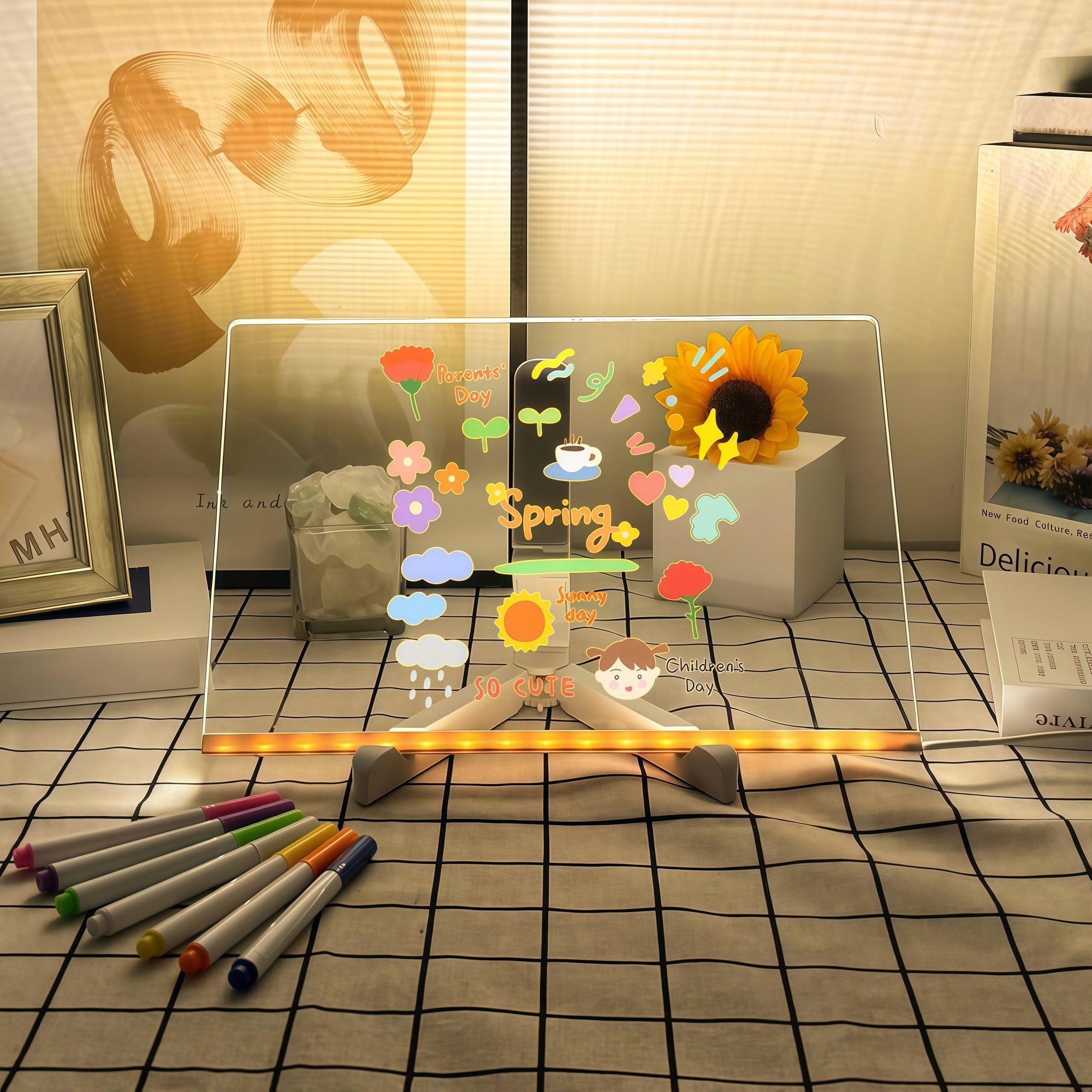 LED Writing Board Drawing Tablet for Kids