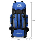 90L Waterproof Hiking Backpack Outdoor Camping Gear Backpack