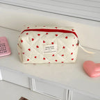 3 Piece Quilted Makeup Bag Set Travel Cosmetic Organizer Pouches