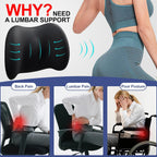 Memory Foam Lumbar Support Pillow Back Cushion