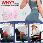 Memory Foam Lumbar Support Pillow Back Cushion
