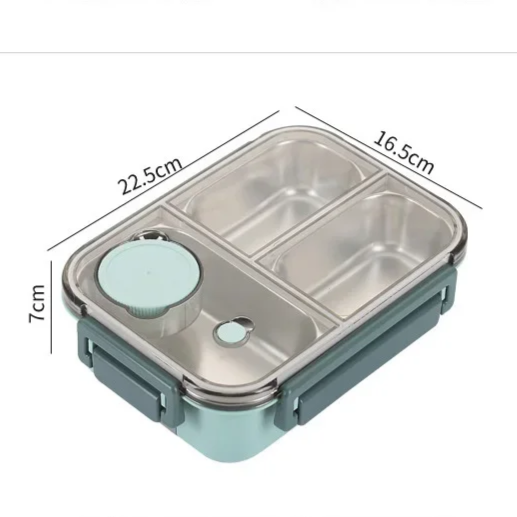 Compact Rectangular Lunch Box Portable Food Container