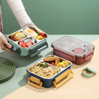 Compact Rectangular Lunch Box Portable Food Container