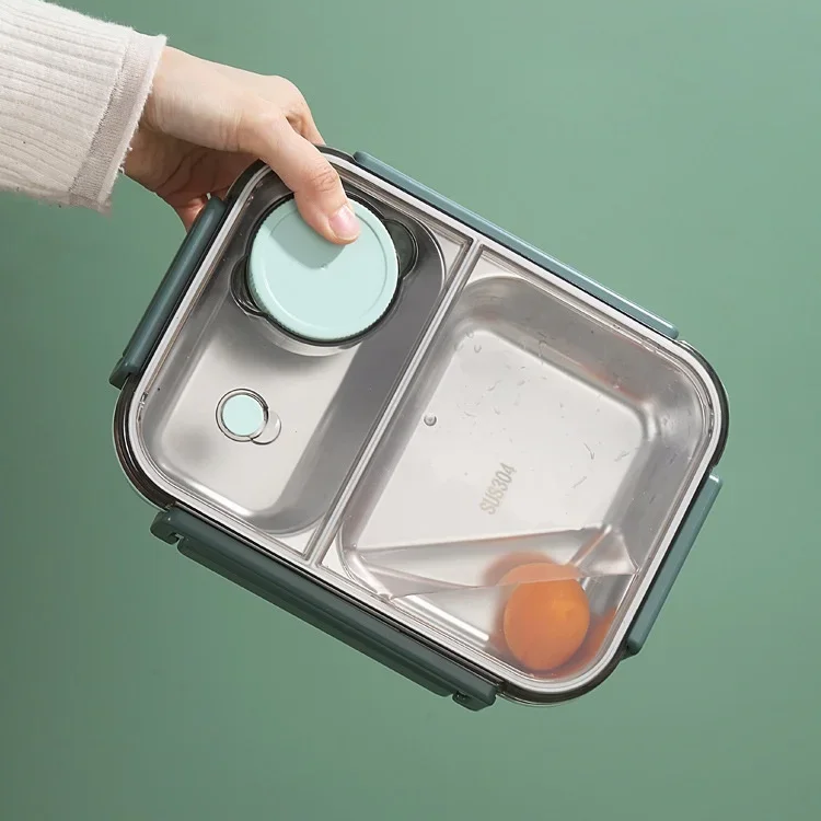 Compact Rectangular Lunch Box Portable Food Container