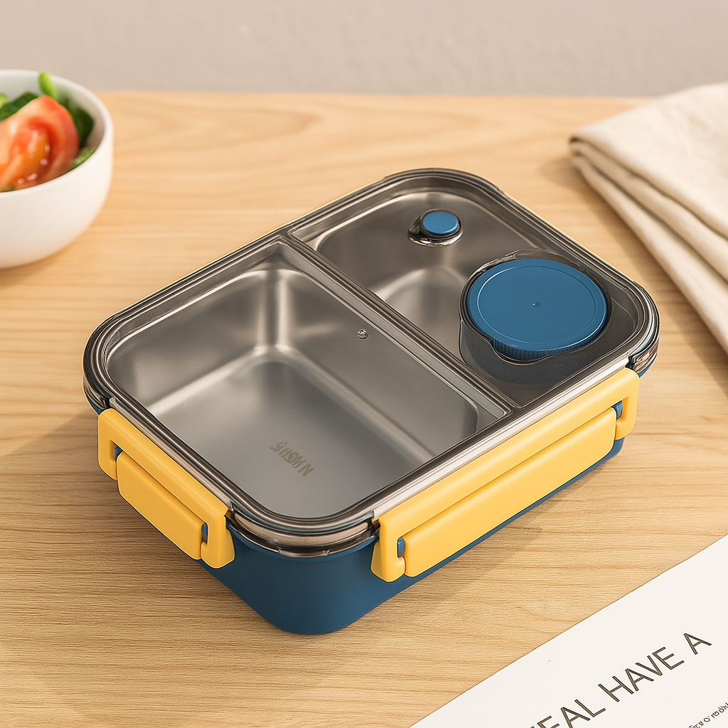 Compact Rectangular Lunch Box Portable Food Container