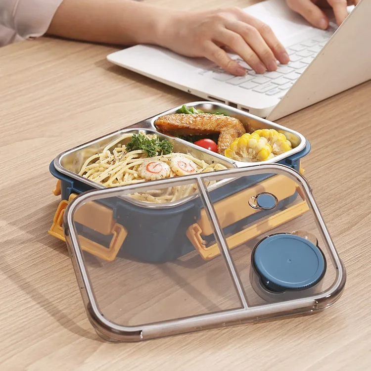 Compact Rectangular Lunch Box Portable Food Container