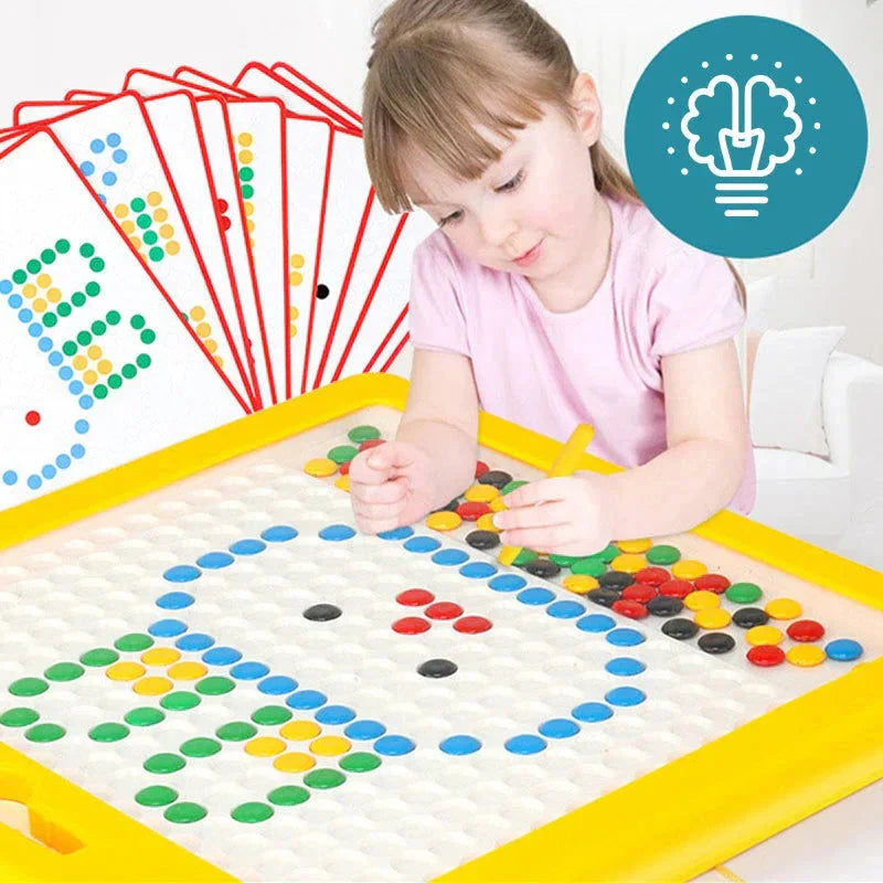 Magnetic Drawing Pad Montessori Dot Board for Kids Educational Toy