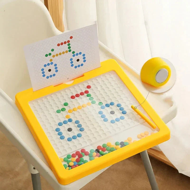 Magnetic Drawing Pad Montessori Dot Board for Kids Educational Toy
