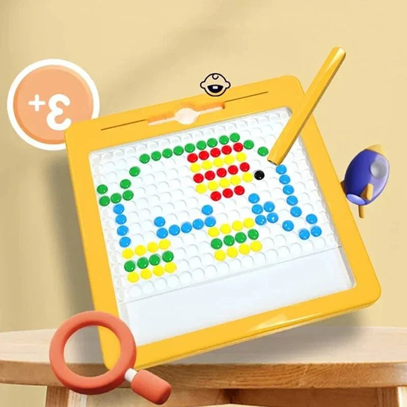 Magnetic Drawing Pad Montessori Dot Board for Kids Educational Toy