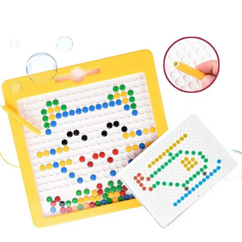 Magnetic Drawing Pad Montessori Dot Board for Kids Educational Toy