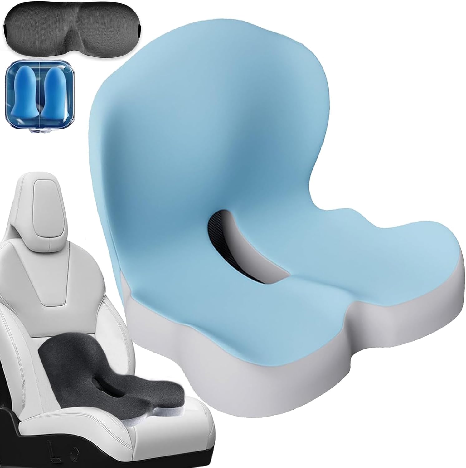 L Shaped Memory Foam Car Seat Cushion Pad