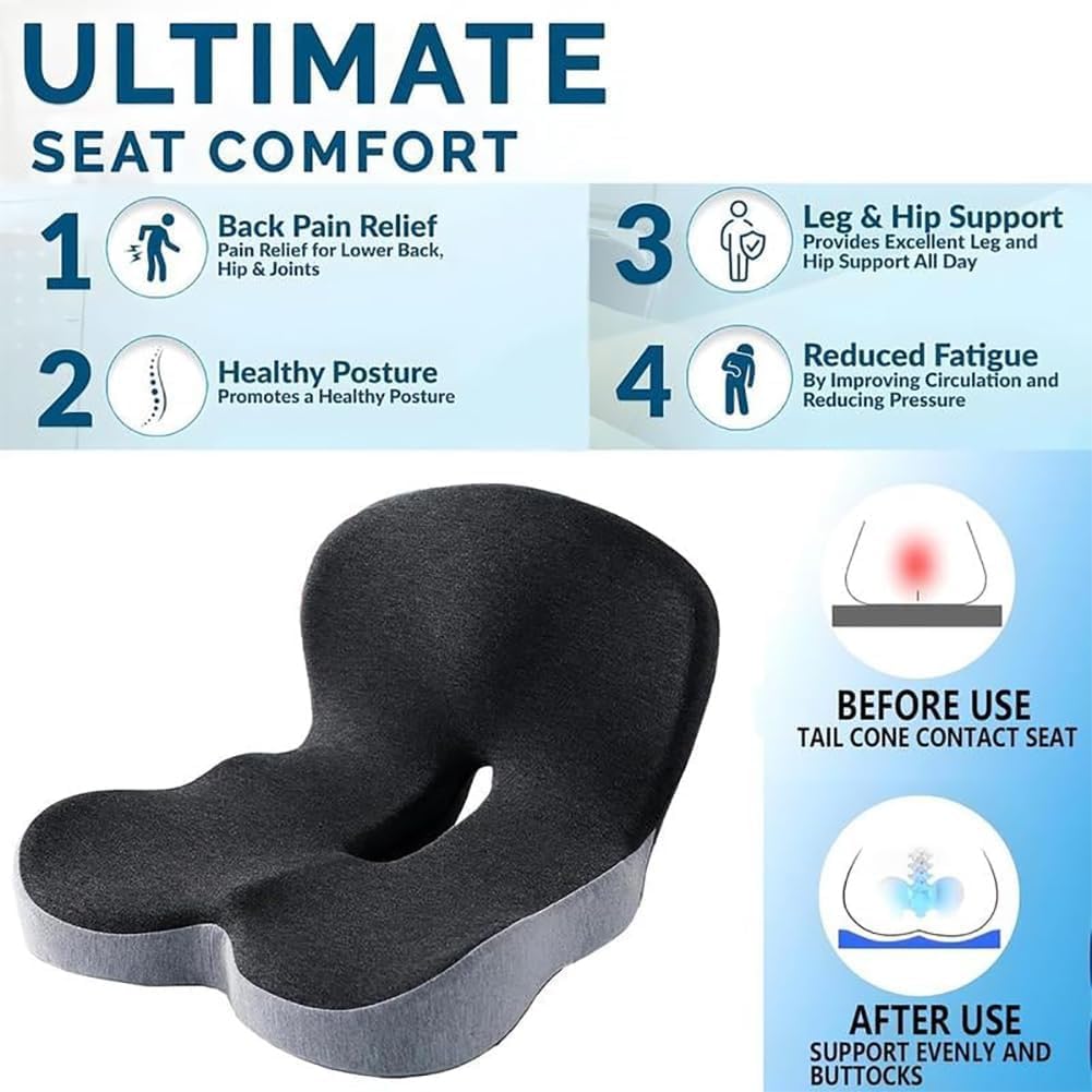 L Shaped Memory Foam Car Seat Cushion Pad