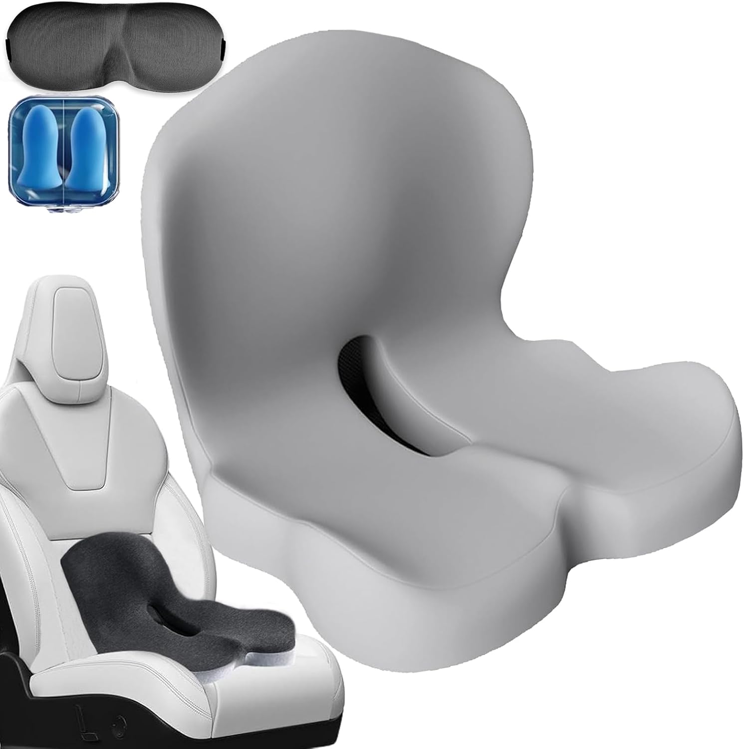 L Shaped Memory Foam Car Seat Cushion Pad