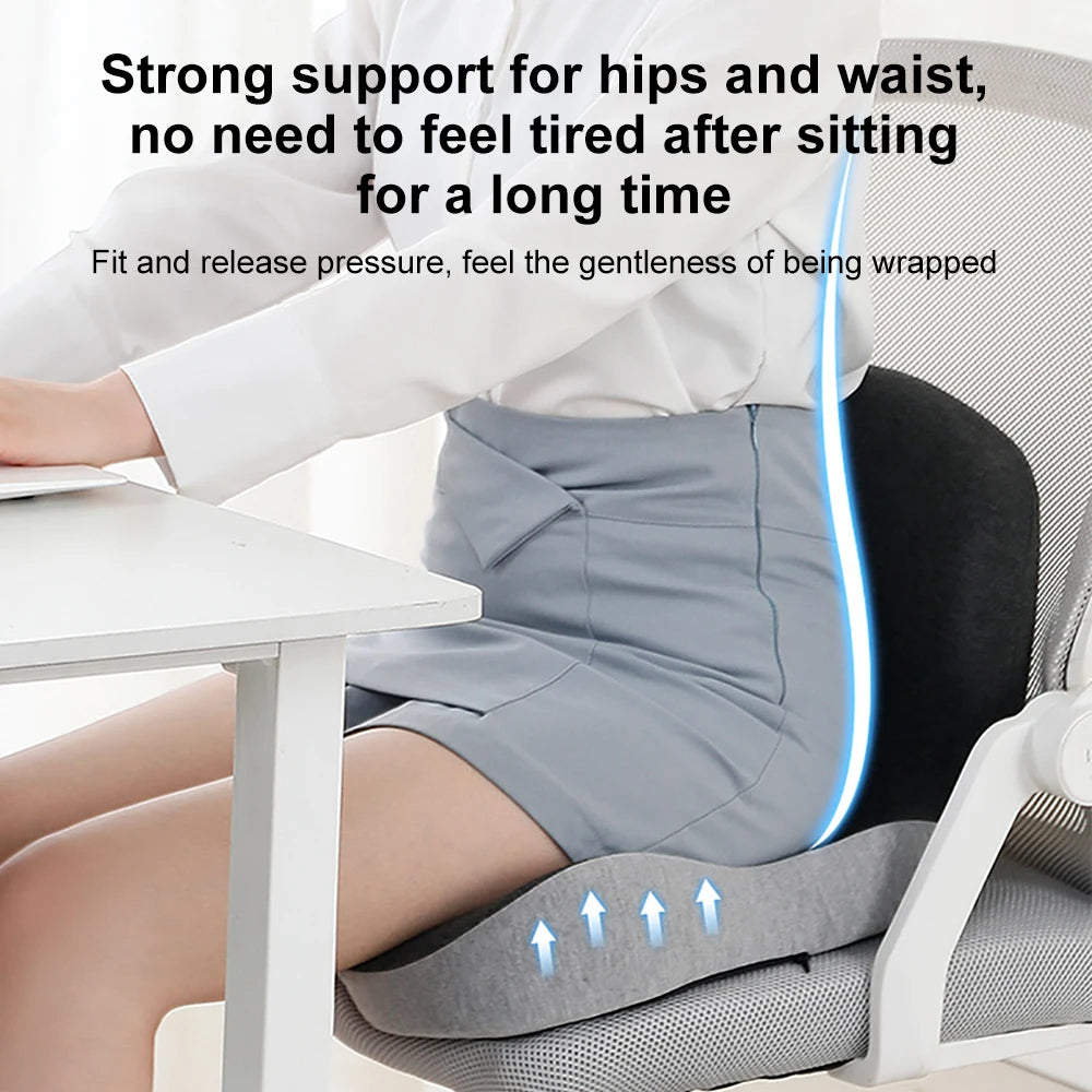 Memory Foam Lumbar Support Cushion Pillow