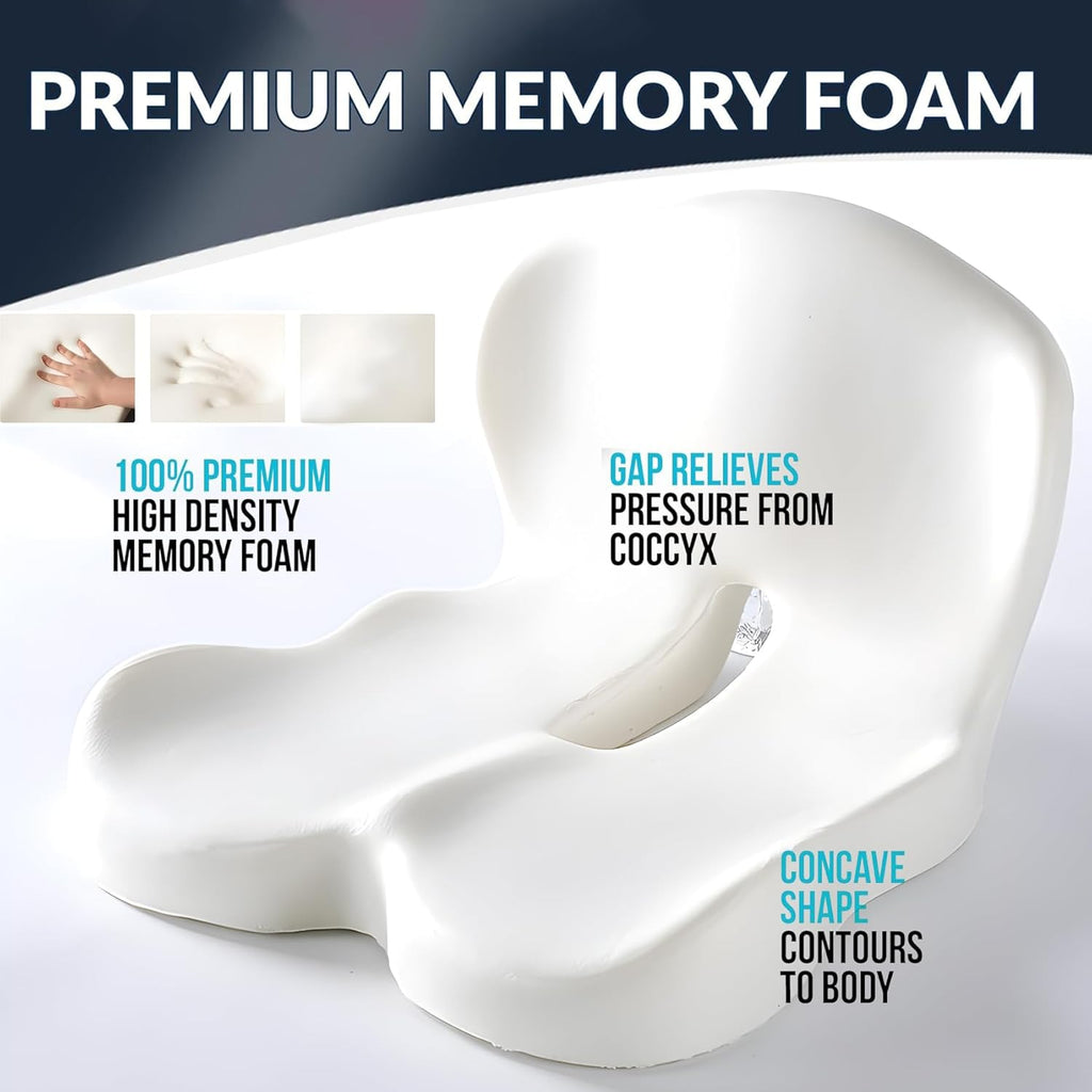Memory Foam Seat Cushion for Office Chair and Truck Seats