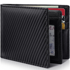 Men's Bifold Leather Wallet RFID Blocking Wallet