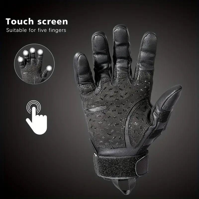 Men's Full Finger Motorcycle Tactical Gloves Hunting Gloves