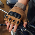 Men's Tactical Fingerless Gloves for Hunting and Outdoor Use
