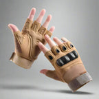 Men's Tactical Fingerless Gloves for Hunting and Outdoor Use