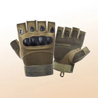 Men's Tactical Fingerless Gloves for Hunting and Outdoor Use