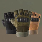 Men's Tactical Fingerless Gloves for Hunting and Outdoor Use