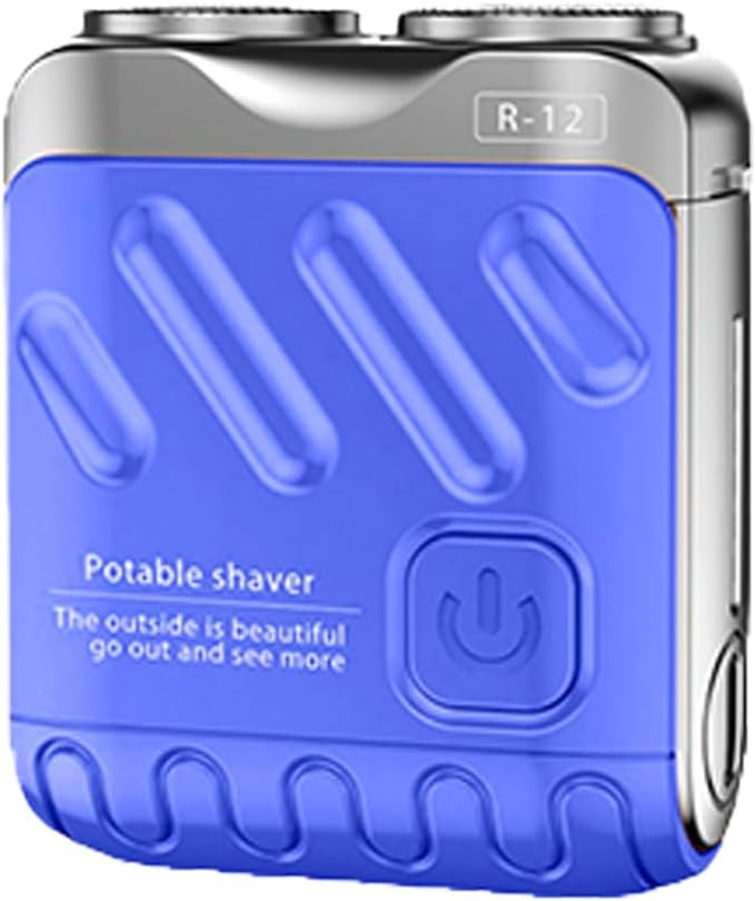 Electric Rechargeable Double Head Rotary Mini Shaver Razor