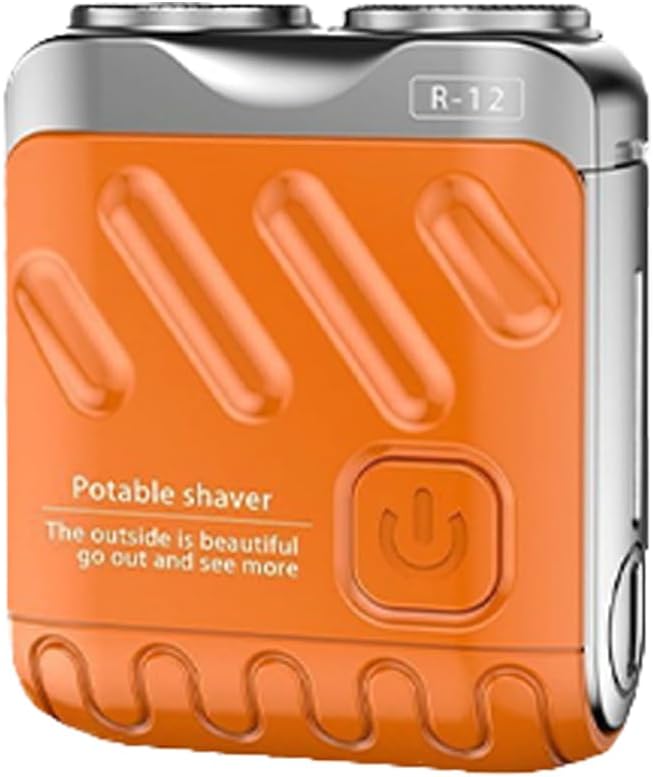 Electric Rechargeable Double Head Rotary Mini Shaver Razor