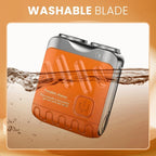 Electric Rechargeable Double Head Rotary Mini Shaver Razor