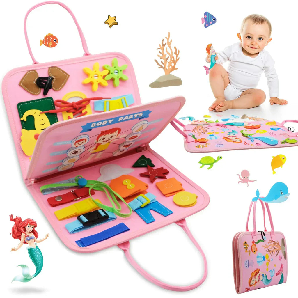 Montessori Busy Book Educational Activity Learning Toy