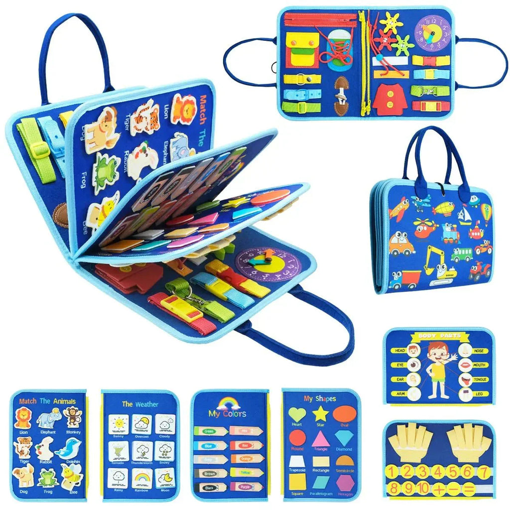 Montessori Busy Book Educational Activity Learning Toy