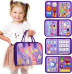 Montessori Toddler Activity Board Sensory Learning Book 2 to 4 Years