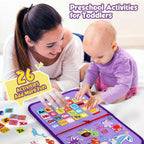 Montessori Toddler Activity Board Sensory Learning Book 2 to 4 Years
